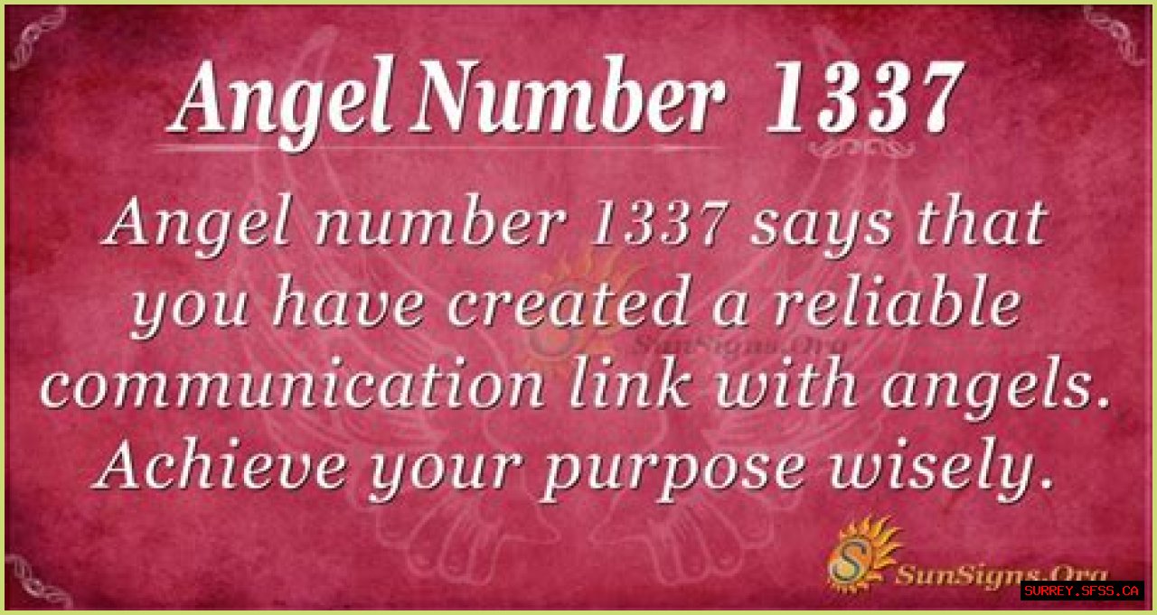 
ANGEL NUMBER 1337
